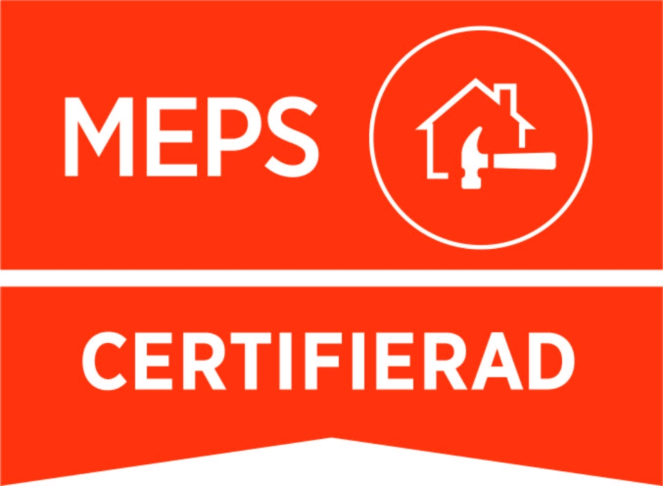 byggfirma mjölby certifikat från meps